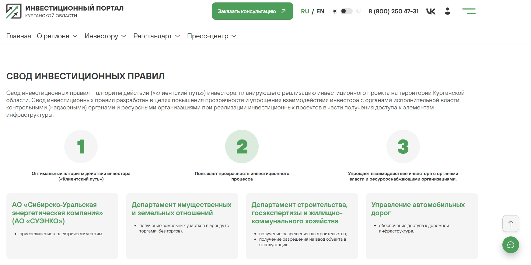 Инвестиционный портал Курганской области